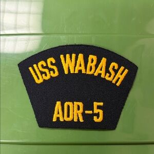 USS Wabash AOR-5 embroidered naval Patch